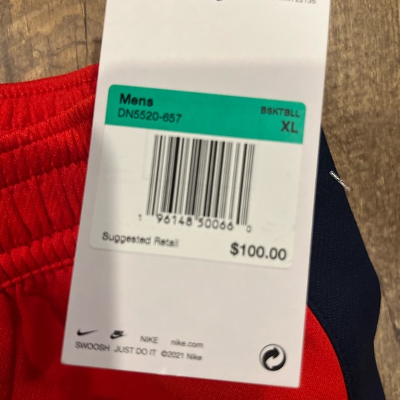 Nike Washington Wizards DC Red Tear Away Pants - Size XL NEW $100 - Picture 3 of 5
